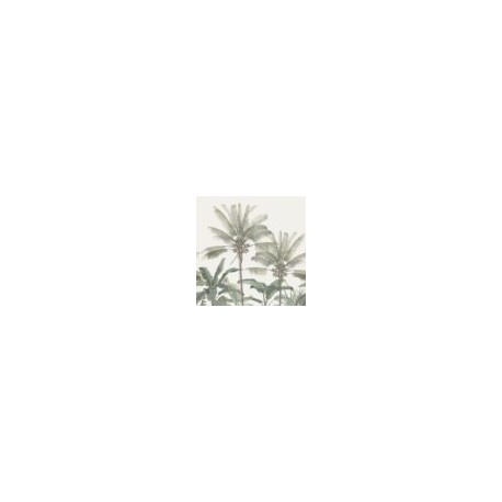 Fotomural de Papel tapiz XL palmeras beige claro y verde grisáceo